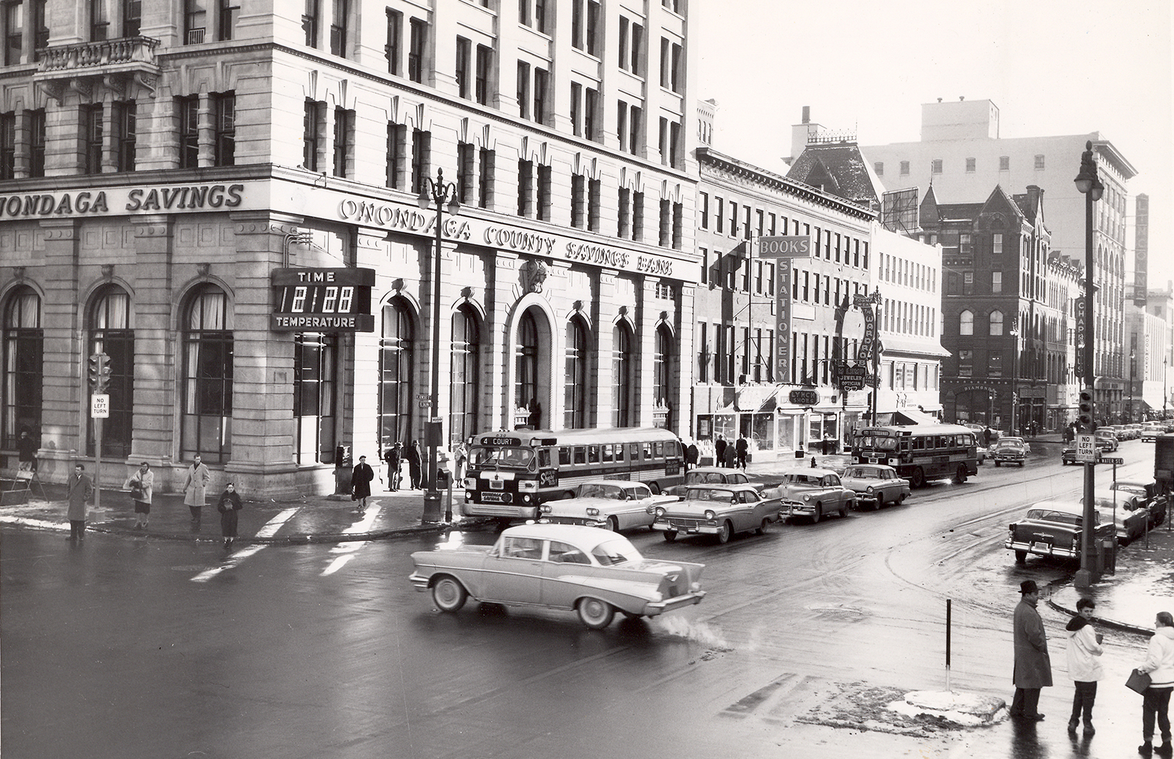 Floor Burns » Onondaga County Savings Bank Circa 1960, Corner Of Warren 